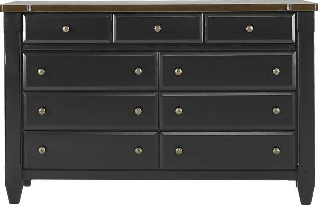 Cottage Town Black 5 Pc King Panel Bedroom - Thumbnail - Image 5