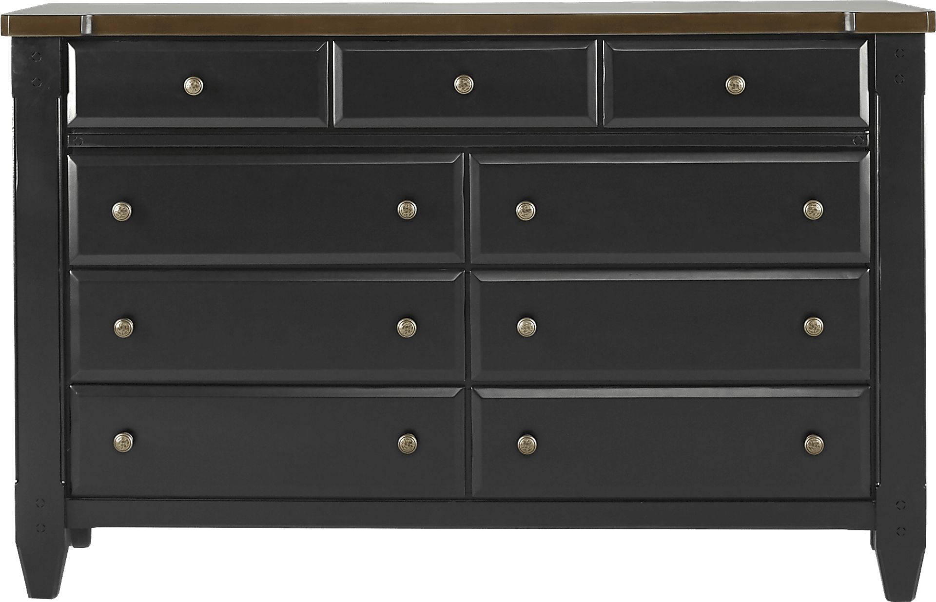 Cottage Town Black 5 Pc King Panel Bedroom - Image 5