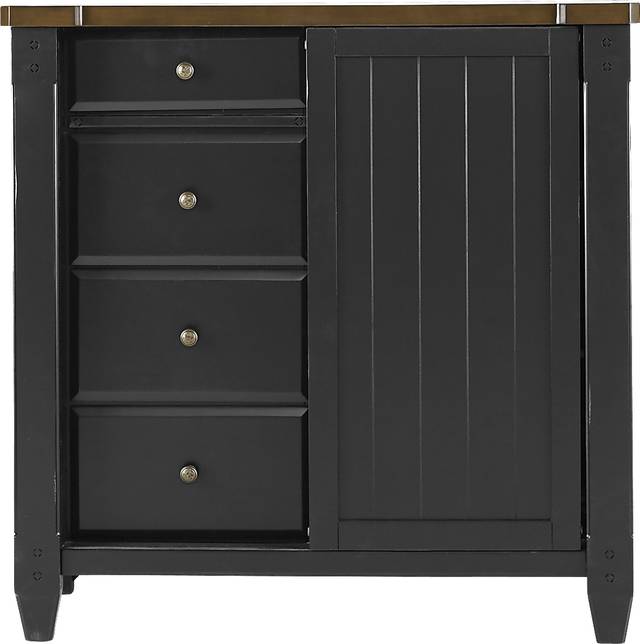 Cottage Town Black Gentleman's Chest - Thumbnail - Image 1