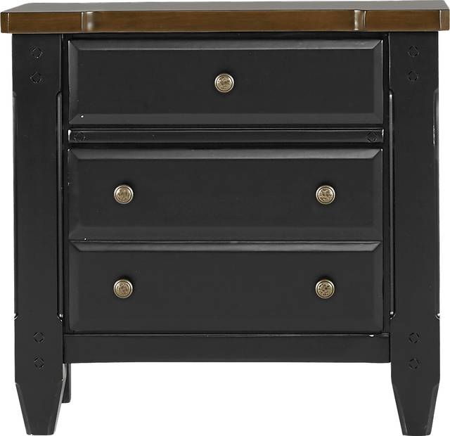 Cottage Town Black Nightstand - Thumbnail - Image 1