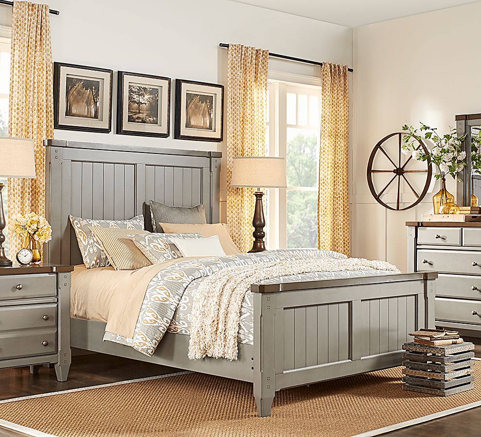 Rooms to go grey bedroom set hotsell