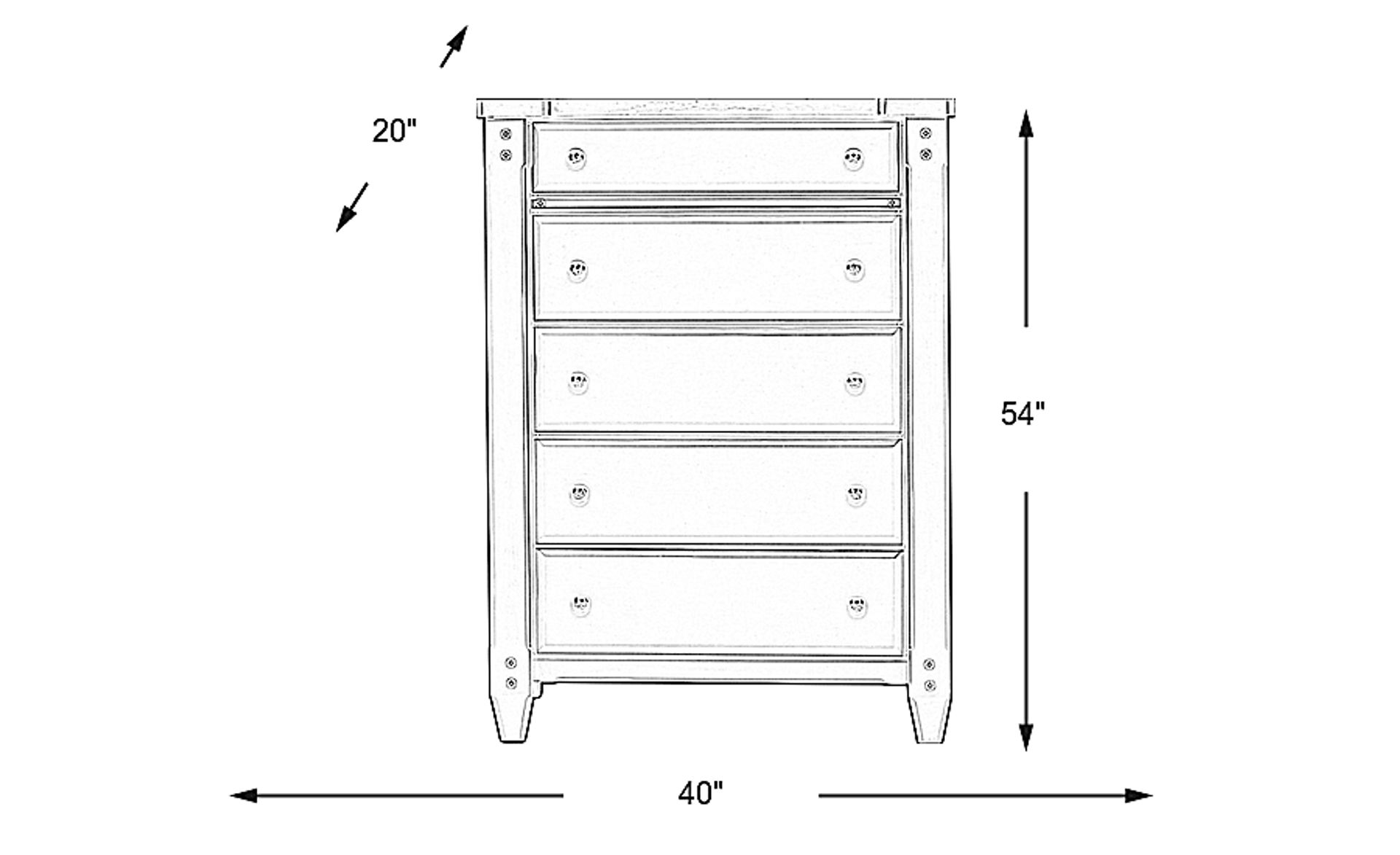 Dimension Image. Please refer to the Dimension Tab on this page for dimension details.