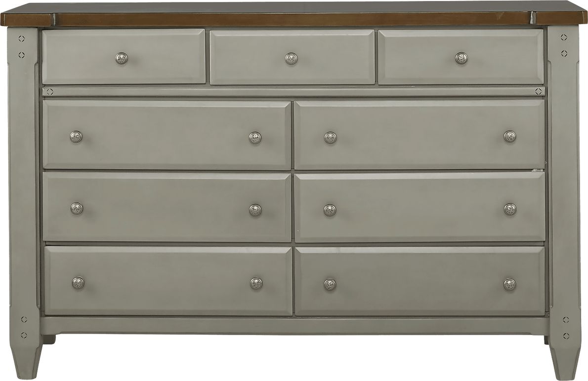 Cottage Town Gray 7 Pc King Panel Bedroom Rooms To Go