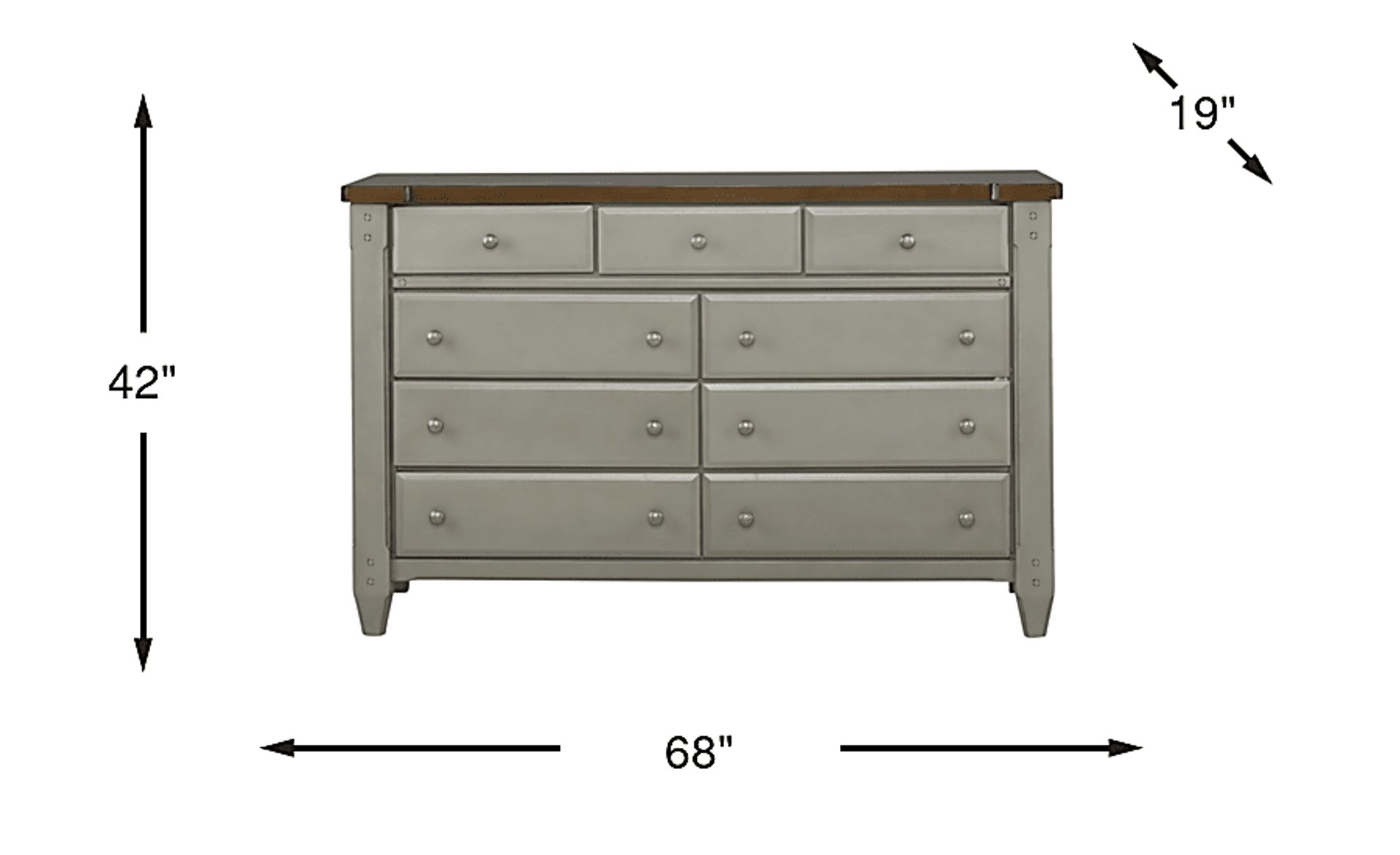 Dimension Image. Please refer to the Dimension Tab on this page for dimension details.