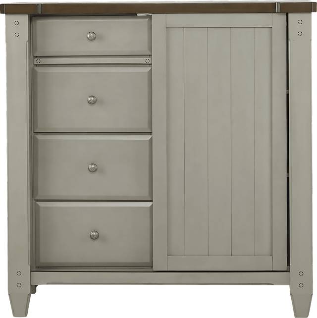 Cottage Town Gray Gentleman's Chest - Thumbnail - Image 1
