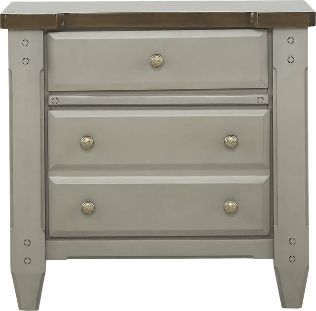Cottage Town Gray Nightstand - Thumbnail - Image 1