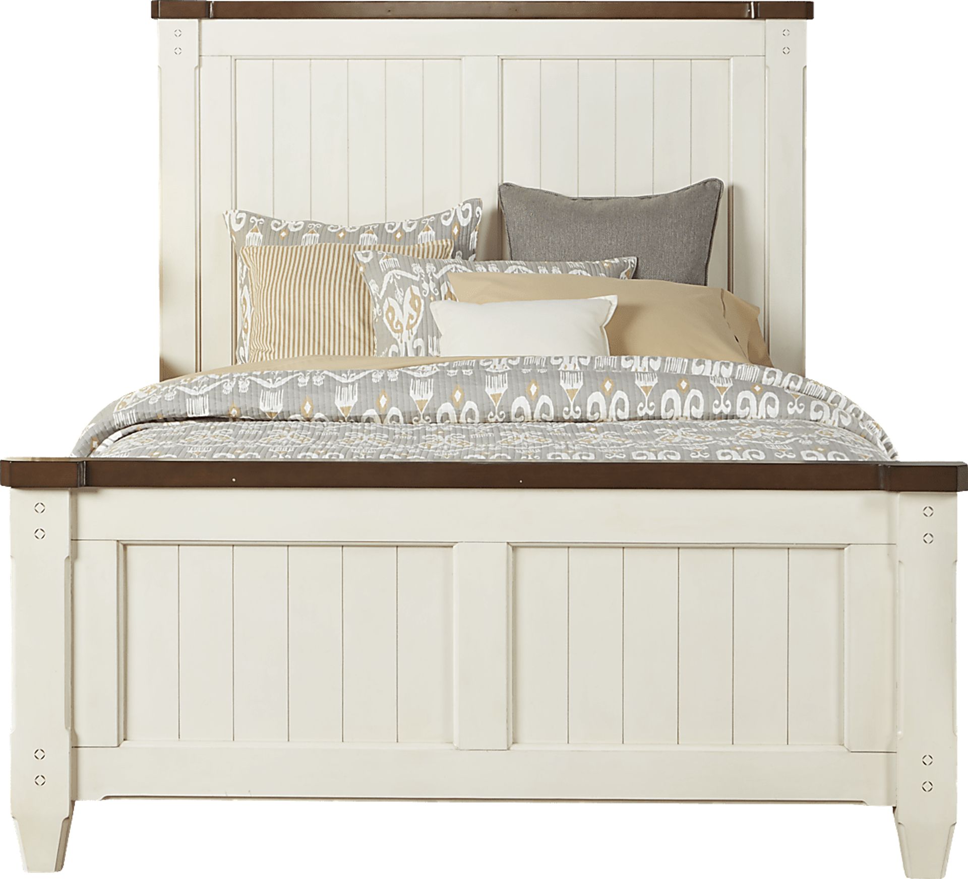 Cottage Town White 5 Pc King Panel Bedroom - Image 2