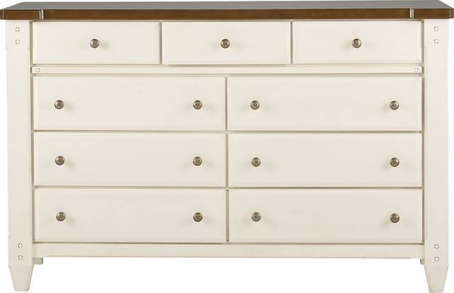 Cottage Town White 7 Pc King Panel Bedroom - Thumbnail - Image 5