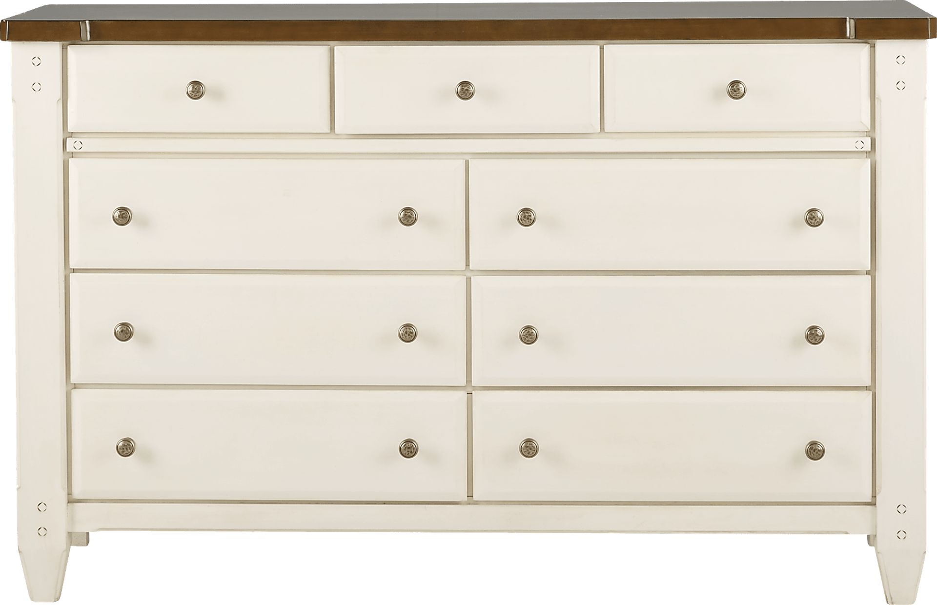 Cottage Town White 7 Pc Queen Panel Bedroom - Image 5