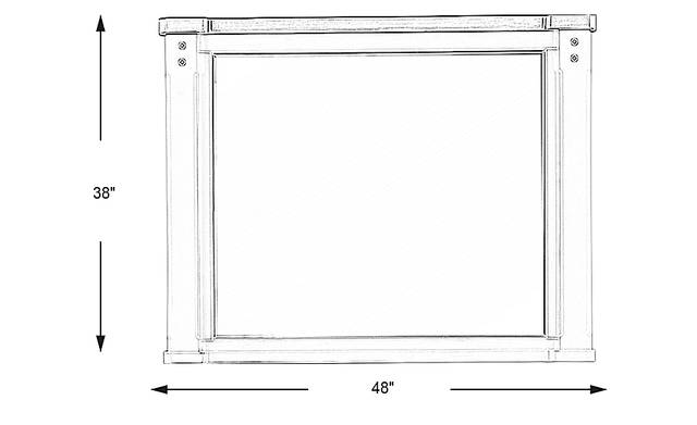 Dimension Image. Please refer to the Dimension Tab on this page for dimension details.