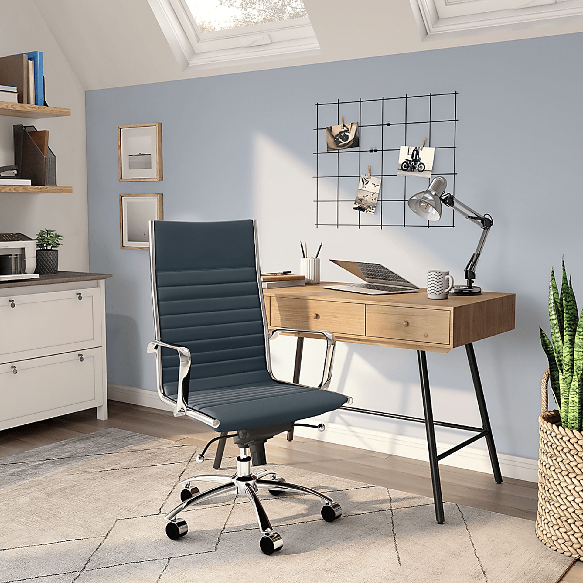 Cottesmore I Blue Office Chair - Image 2
