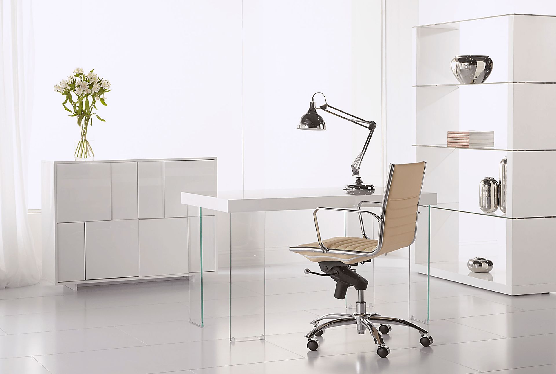 Cottesmore II Taupe Office Chair - Image 2