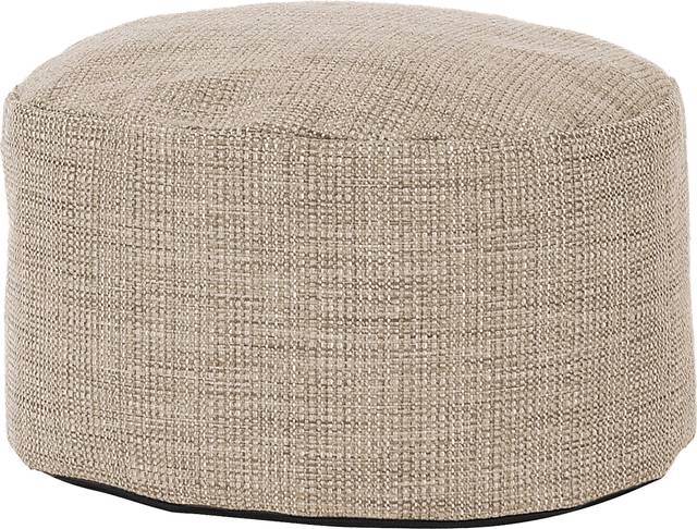 Cottner Beige Pouf - Thumbnail - Image 1