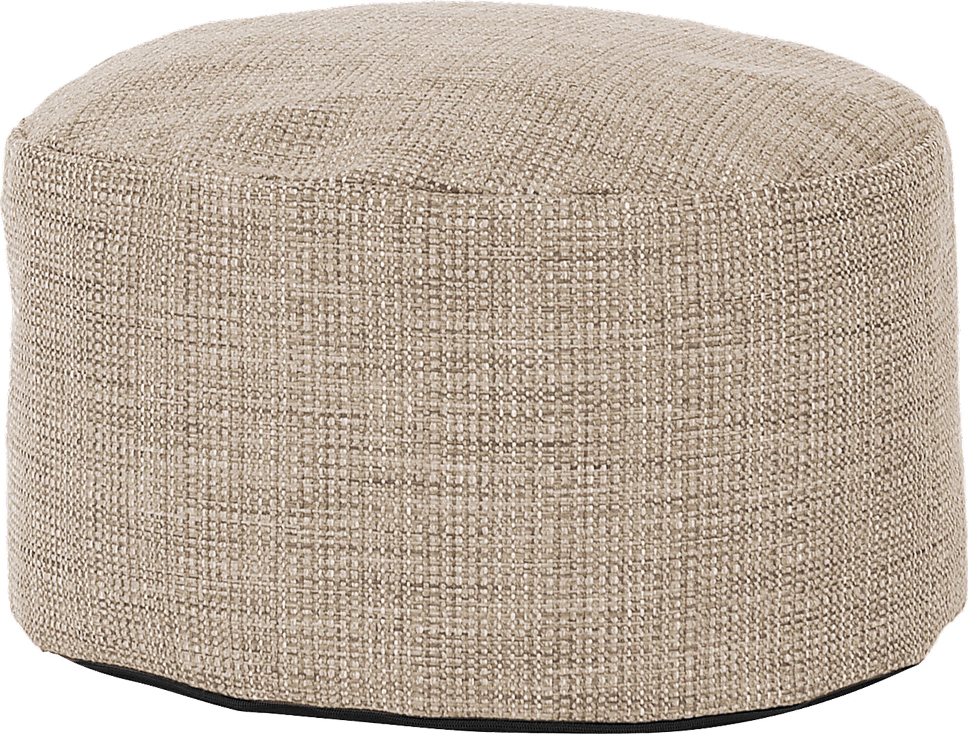 Cottner Beige Pouf - Image 1