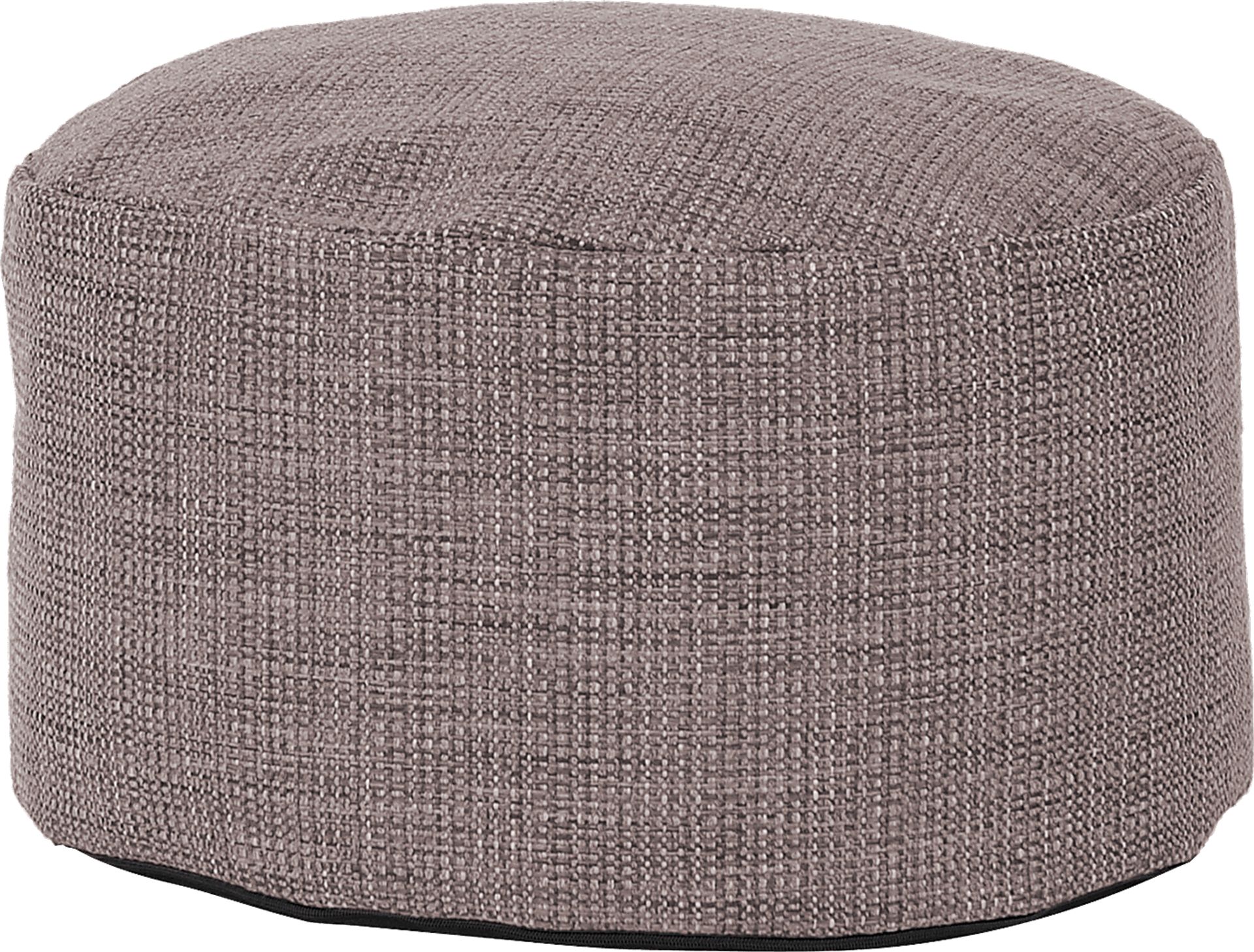 Cottner Gray Pouf - Image 1
