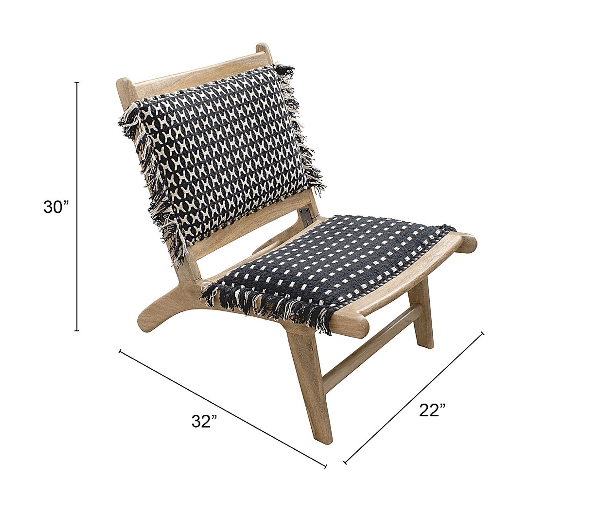 Cottoneaster Black Accent Chair - Image 10