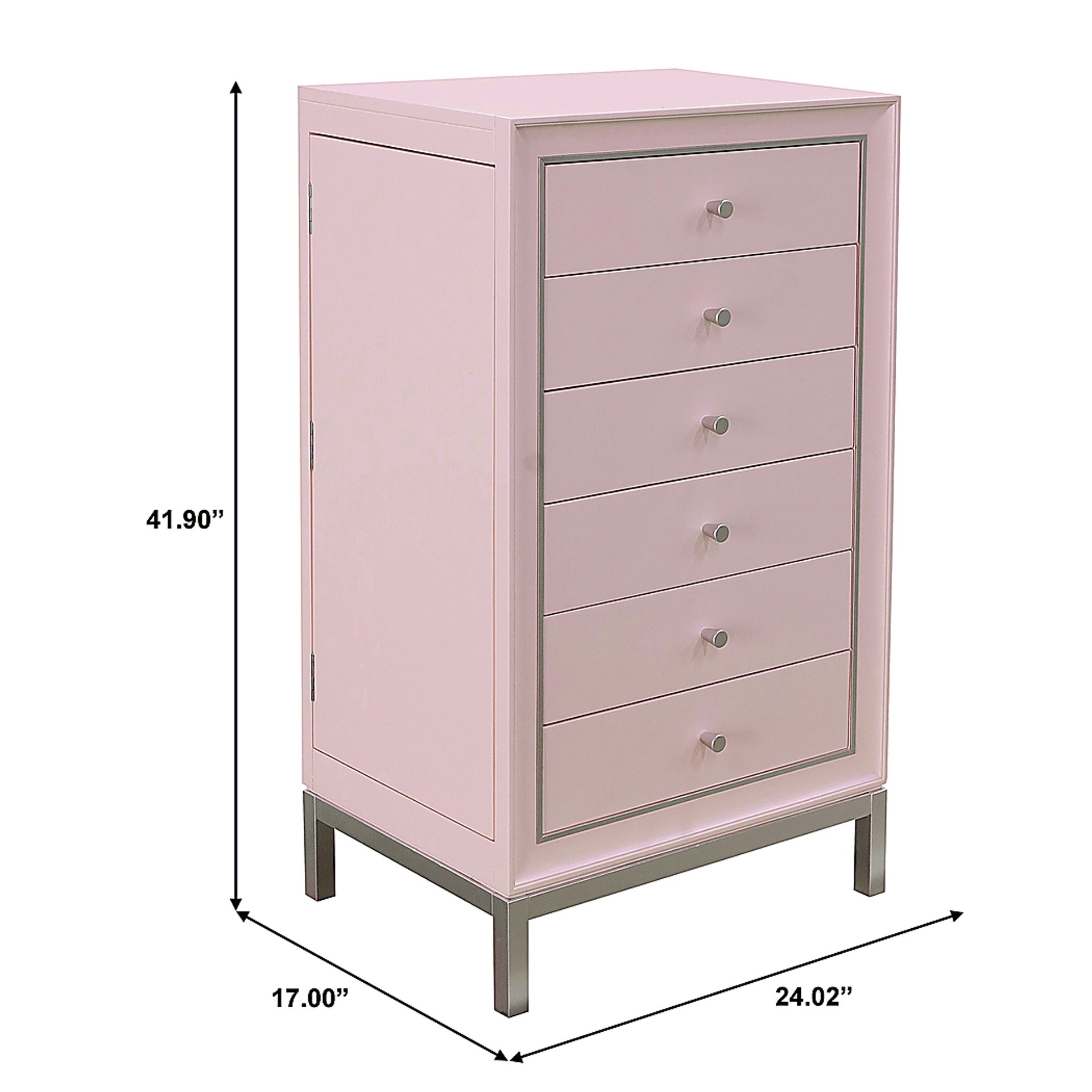 Cottonester Pink Jewelry Armoire - Image 9