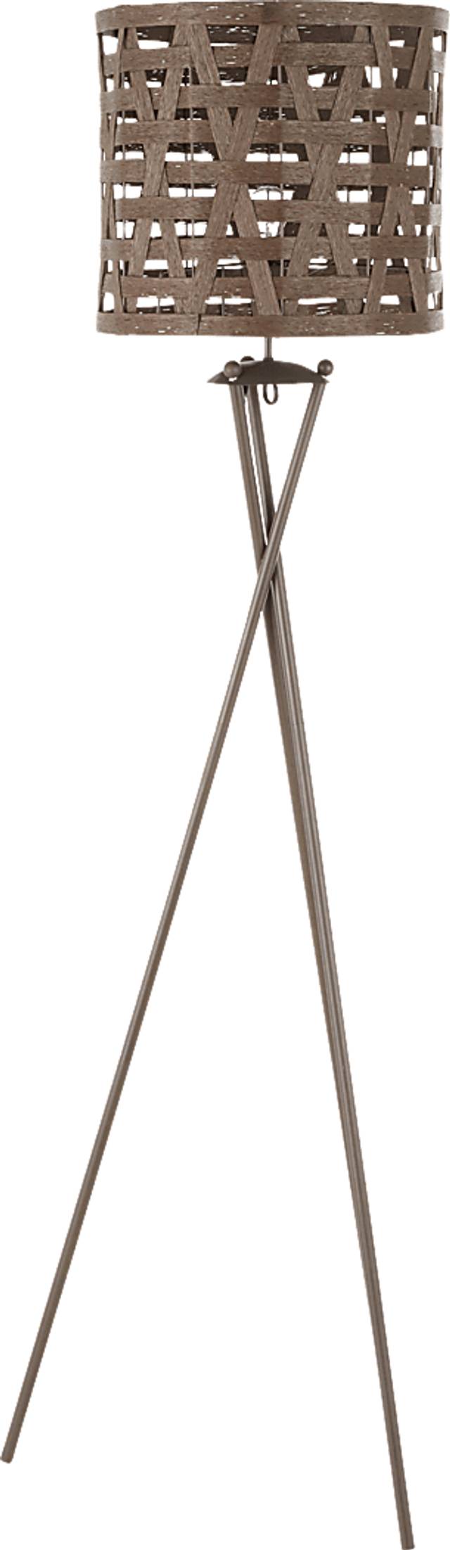 Cottsford Brown Floor Lamp - Thumbnail - Image 4