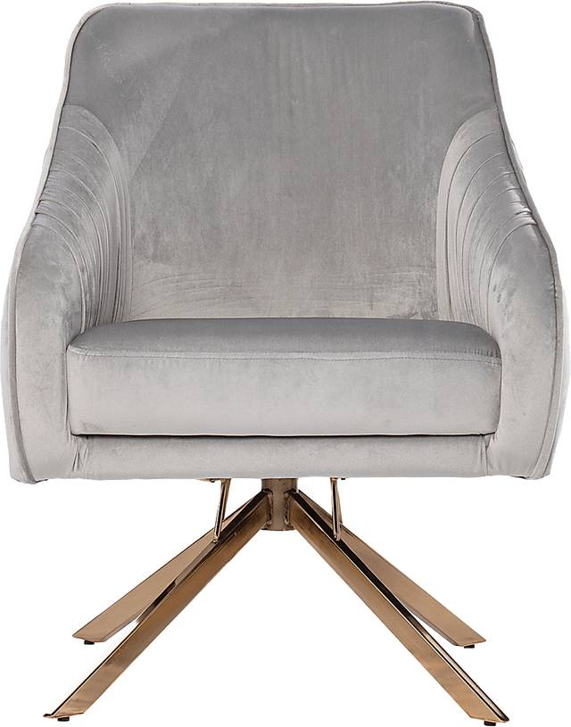 Cotydon Silver Swivel Accent Chair - Thumbnail - Image 2