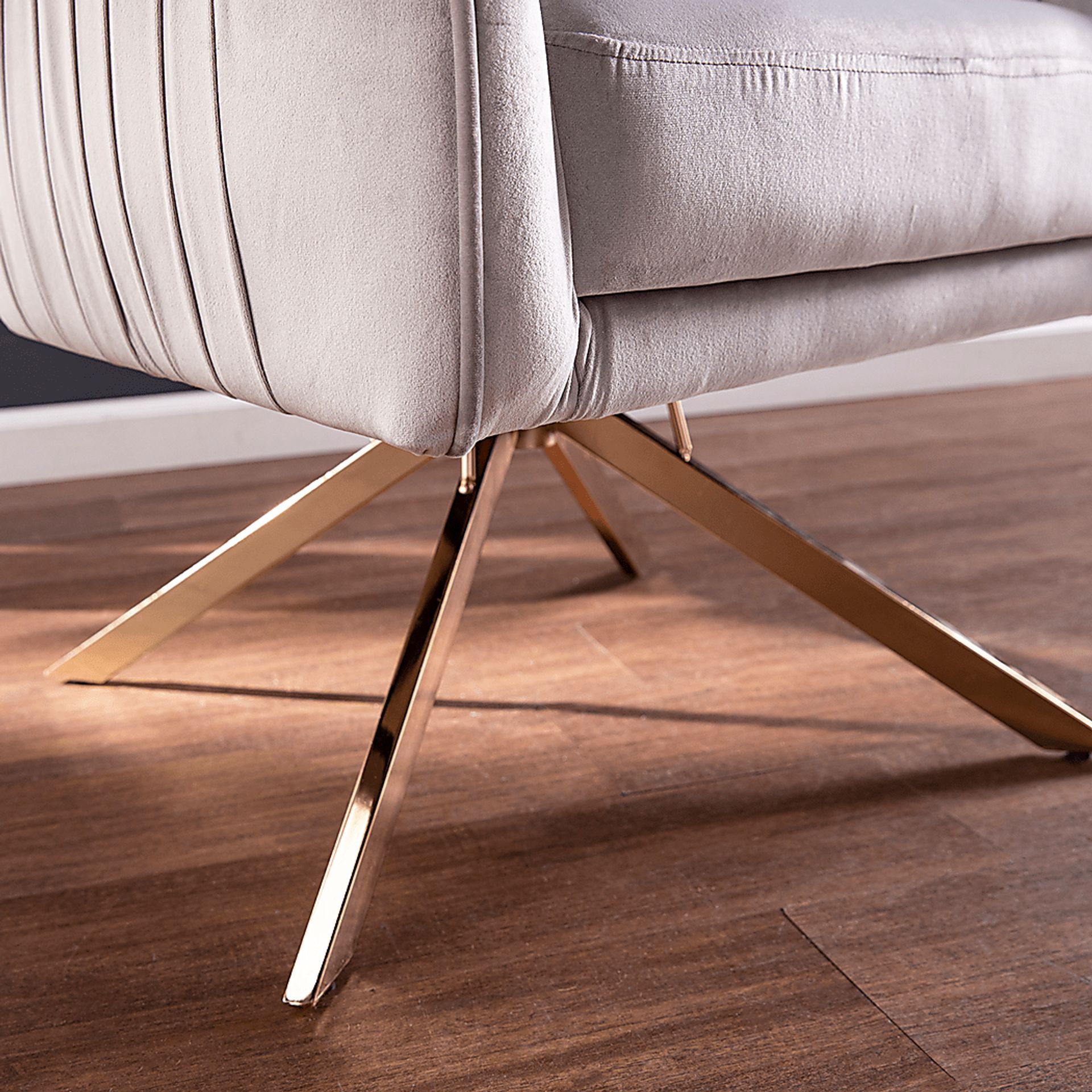 Cotydon Silver Swivel Accent Chair - Image 4