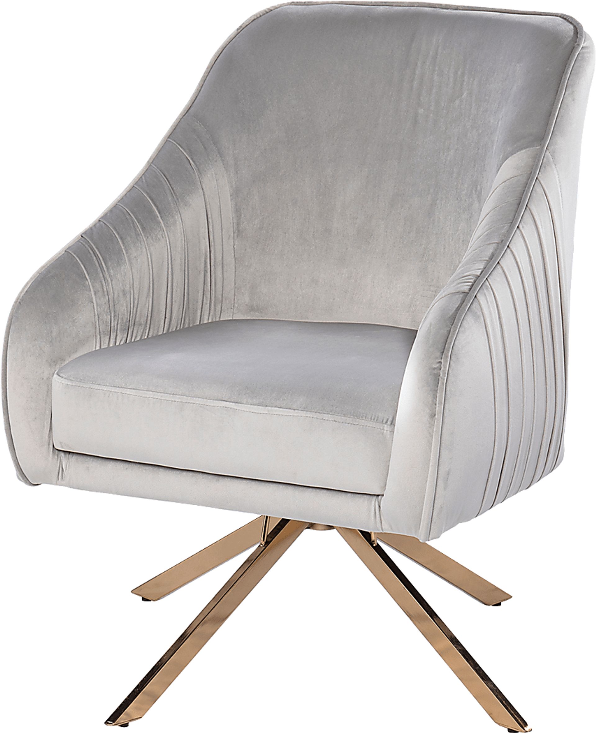 Cotydon Silver Swivel Accent Chair - Image 1