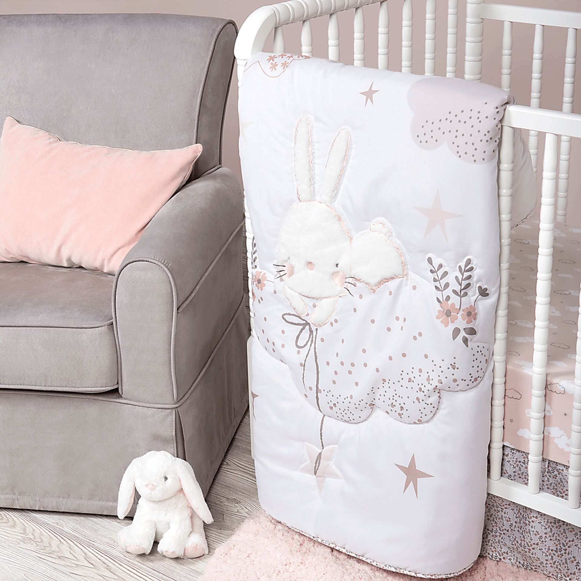 Counting Stars White 4 Pc Baby Bedding Set - Image 11