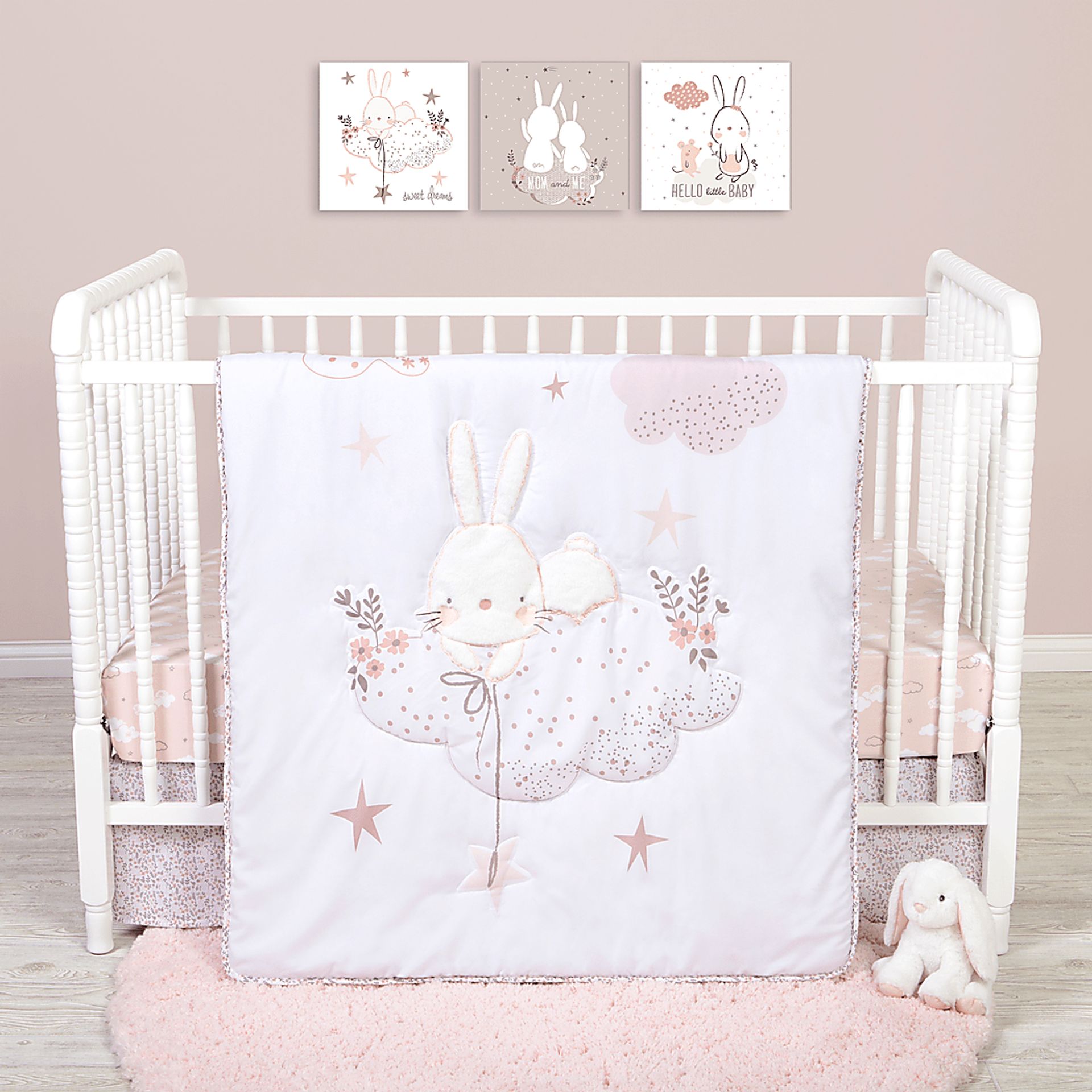 Counting Stars White 4 Pc Baby Bedding Set - Image 12