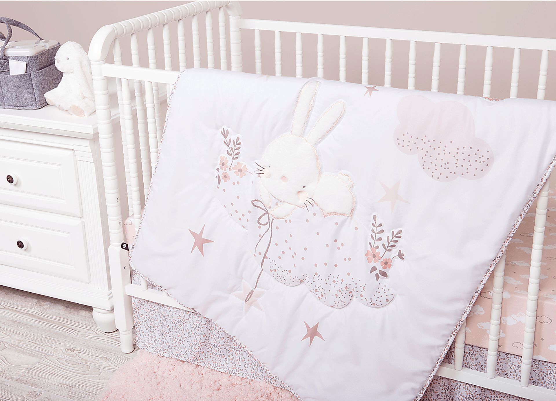 Counting Stars White 4 Pc Baby Bedding Set - Image 8