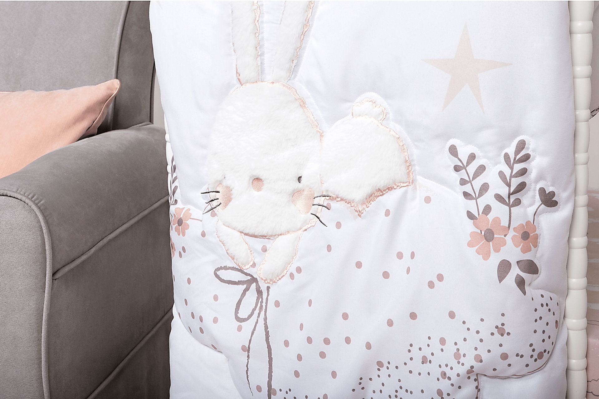 Counting Stars White 4 Pc Baby Bedding Set - Image 10