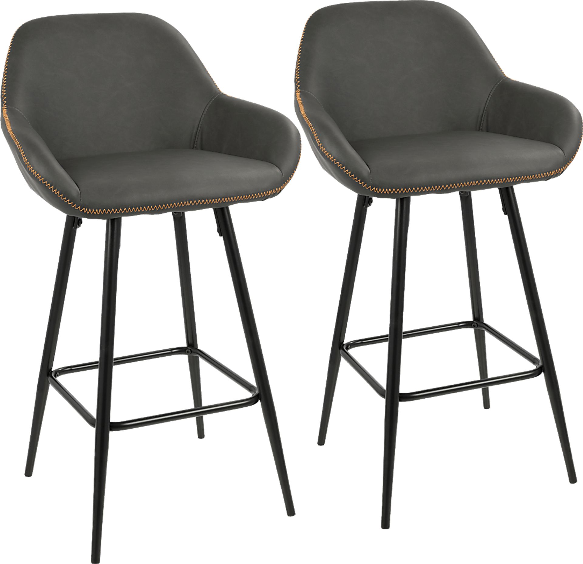 Country Club Gray Counter Height Stool (Set of 2) - Image 1