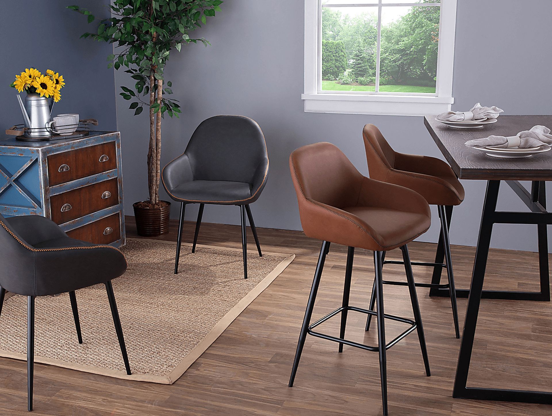Country Club Gray Dining Chair (Set of 2) - Image 4