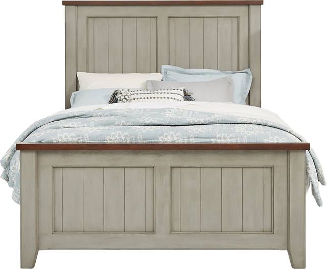 Country Grove Gray 7 Pc King Panel Bedroom - Thumbnail - Image 2
