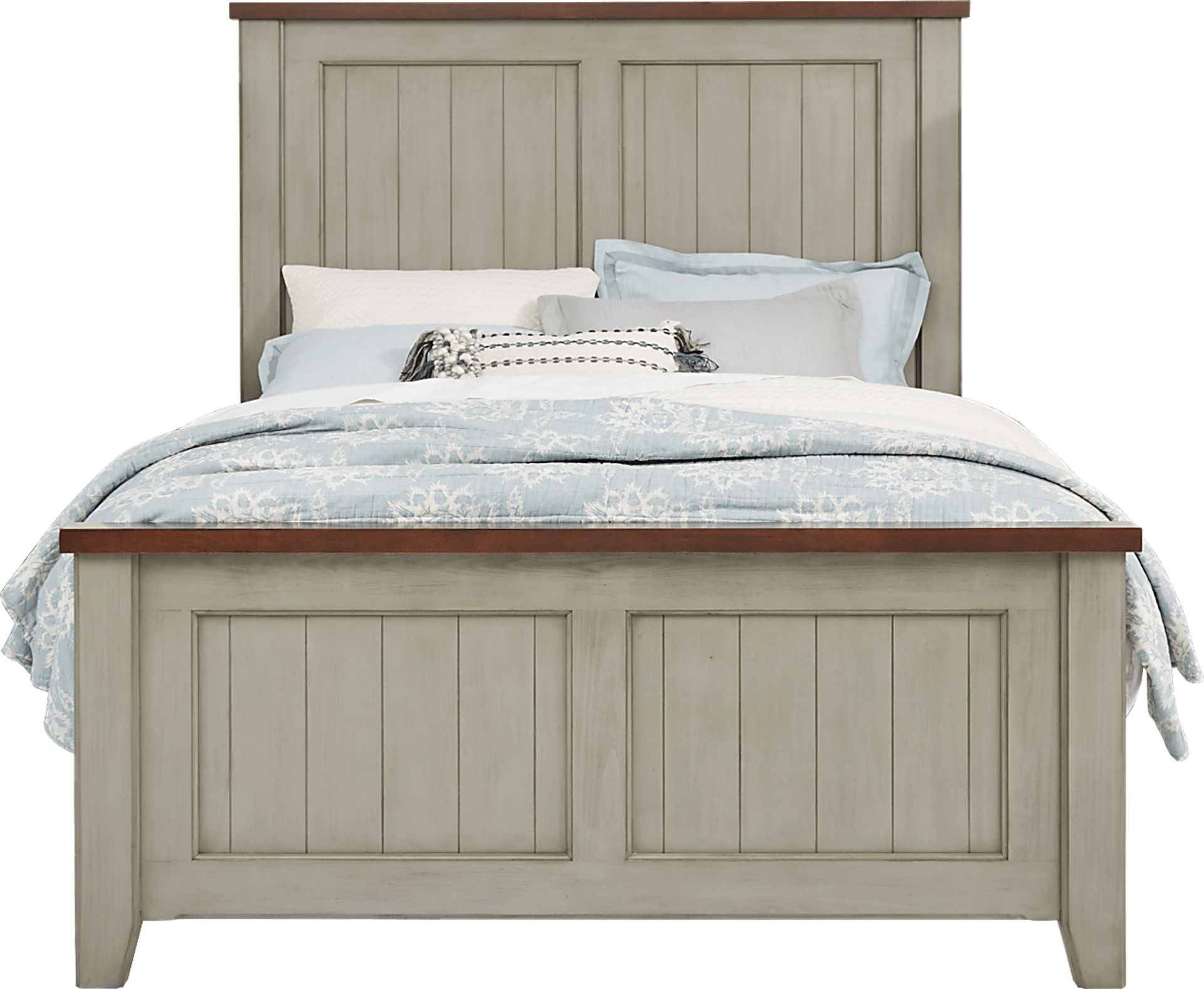 Country Grove Gray 7 Pc King Panel Bedroom - Image 2