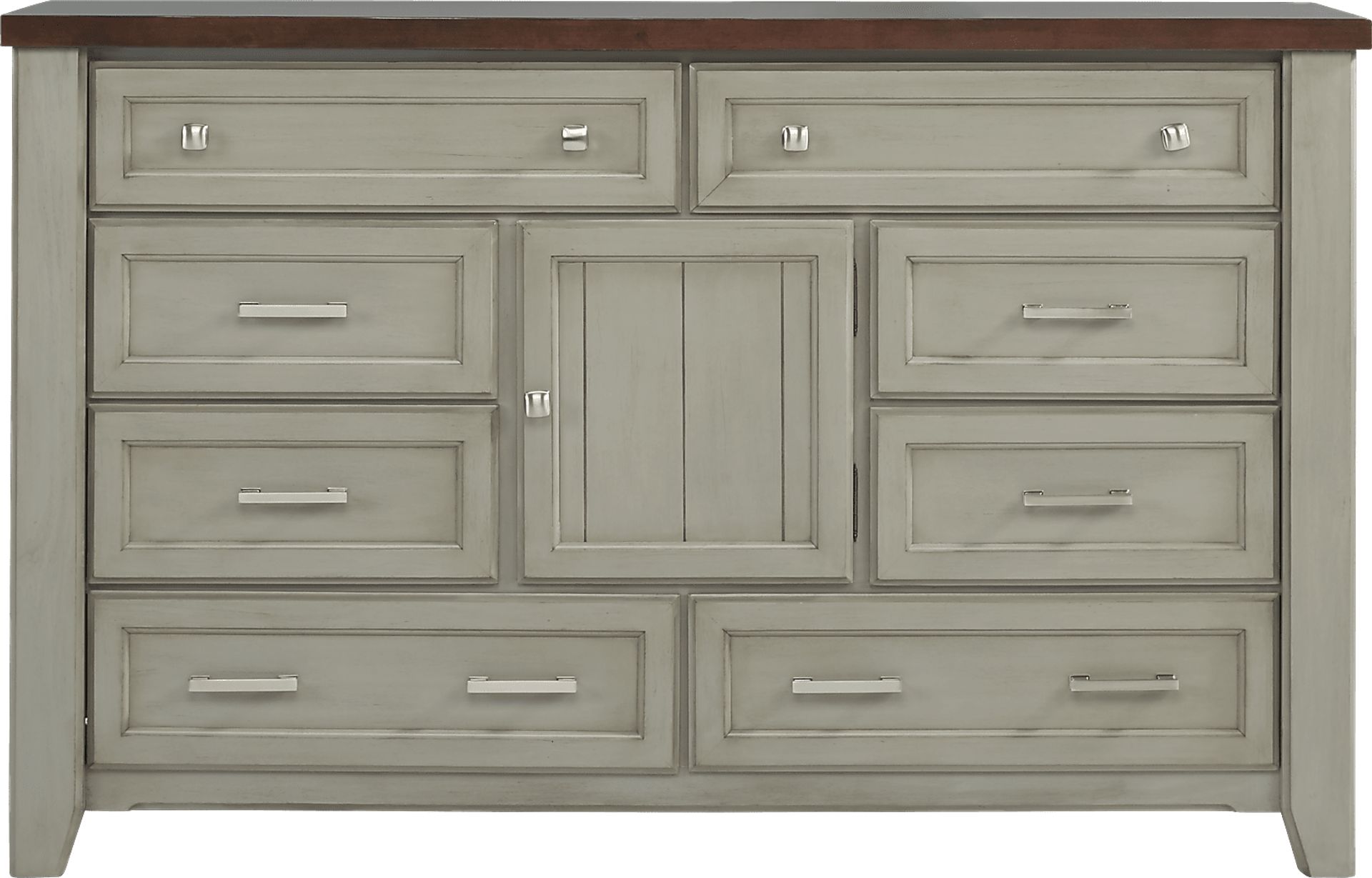 Country Grove Gray 7 Pc King Panel Bedroom - Image 4