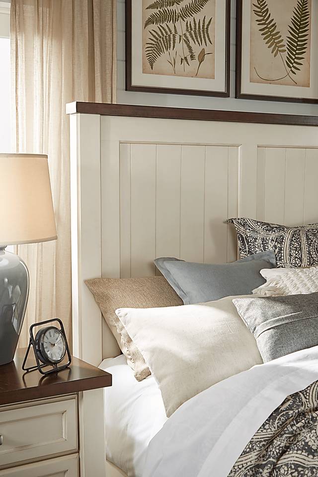 Country Grove White 3 Pc Queen Panel Bed - Thumbnail - Image 2