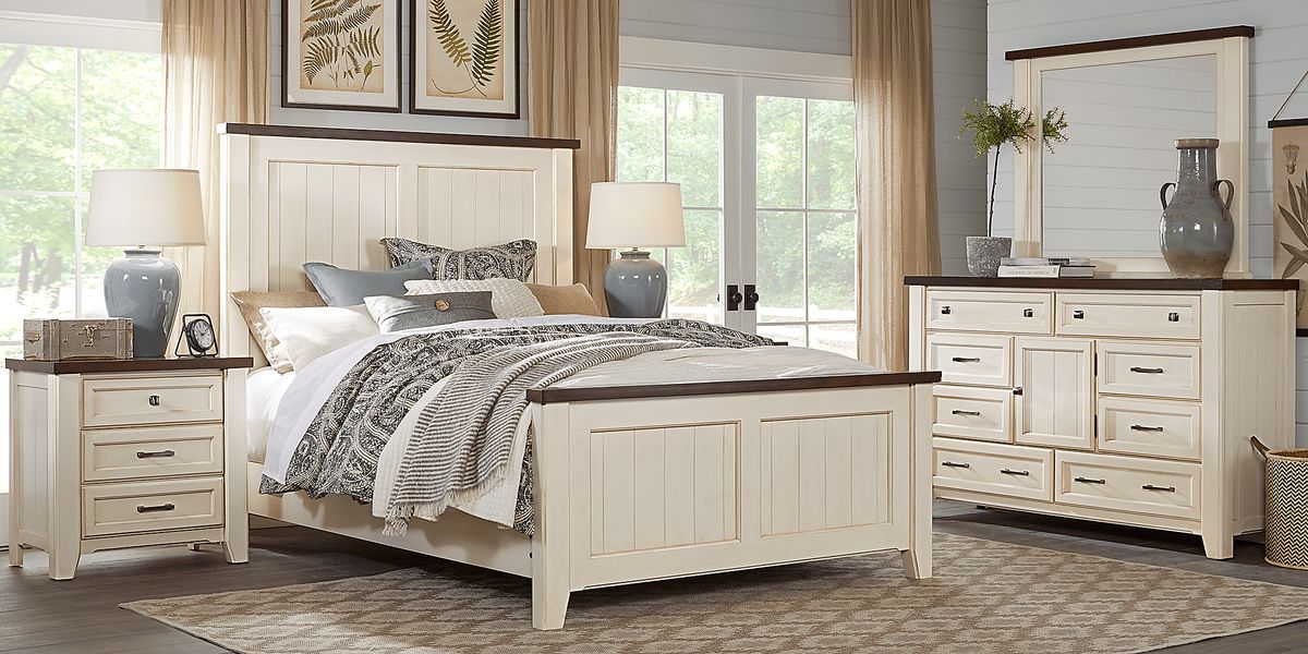 Country Grove 5 Pc White Colors,White Queen Bedroom Set - Rooms To Go