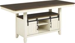 counter height storage dining table