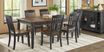 Country Lane 5 Pc Black Black,Colors Dining Room Set With Rectangle ...