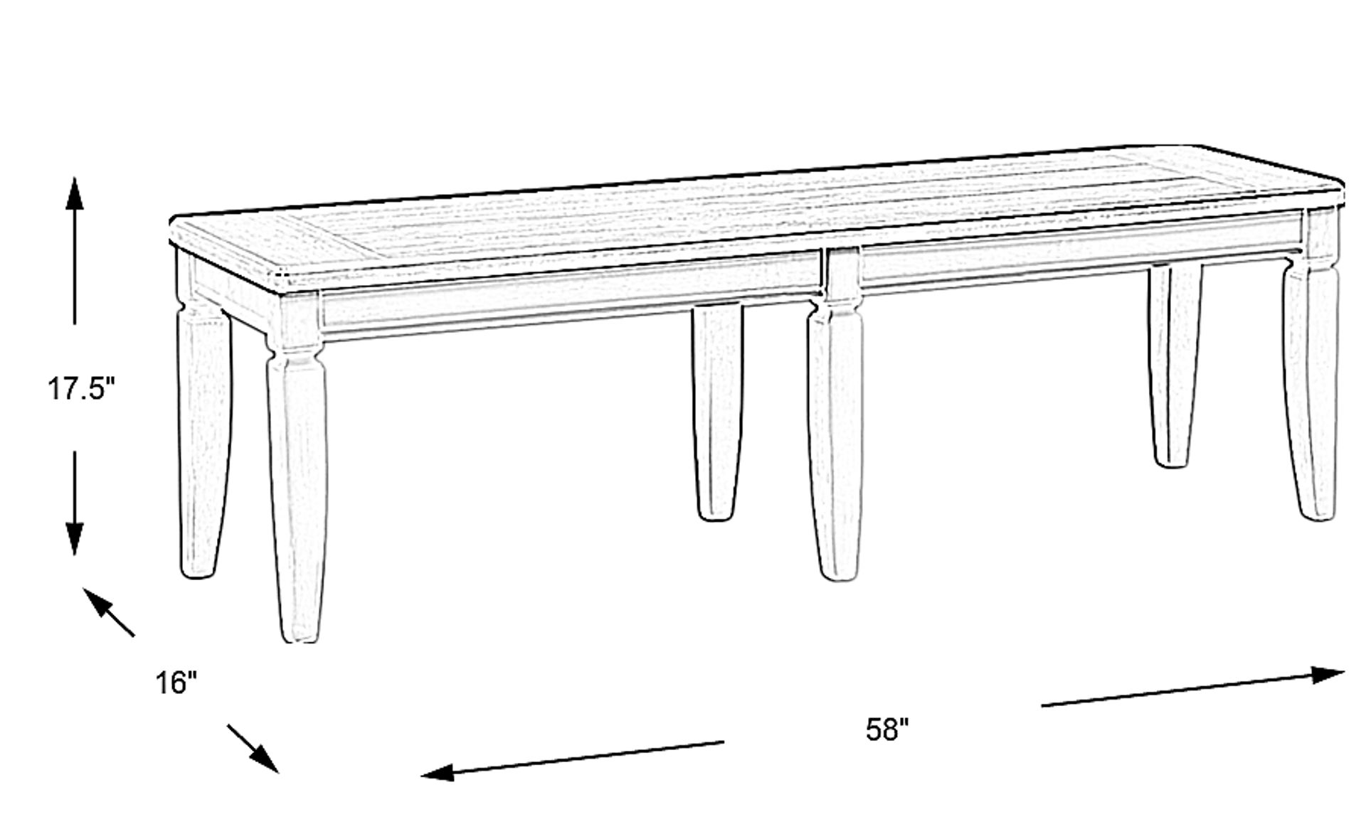 Dimension Image. Please refer to the Dimension Tab on this page for dimension details.