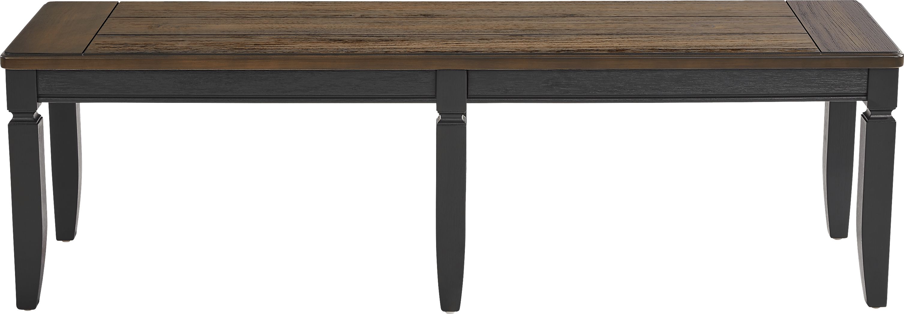 Country Lane Black Bench