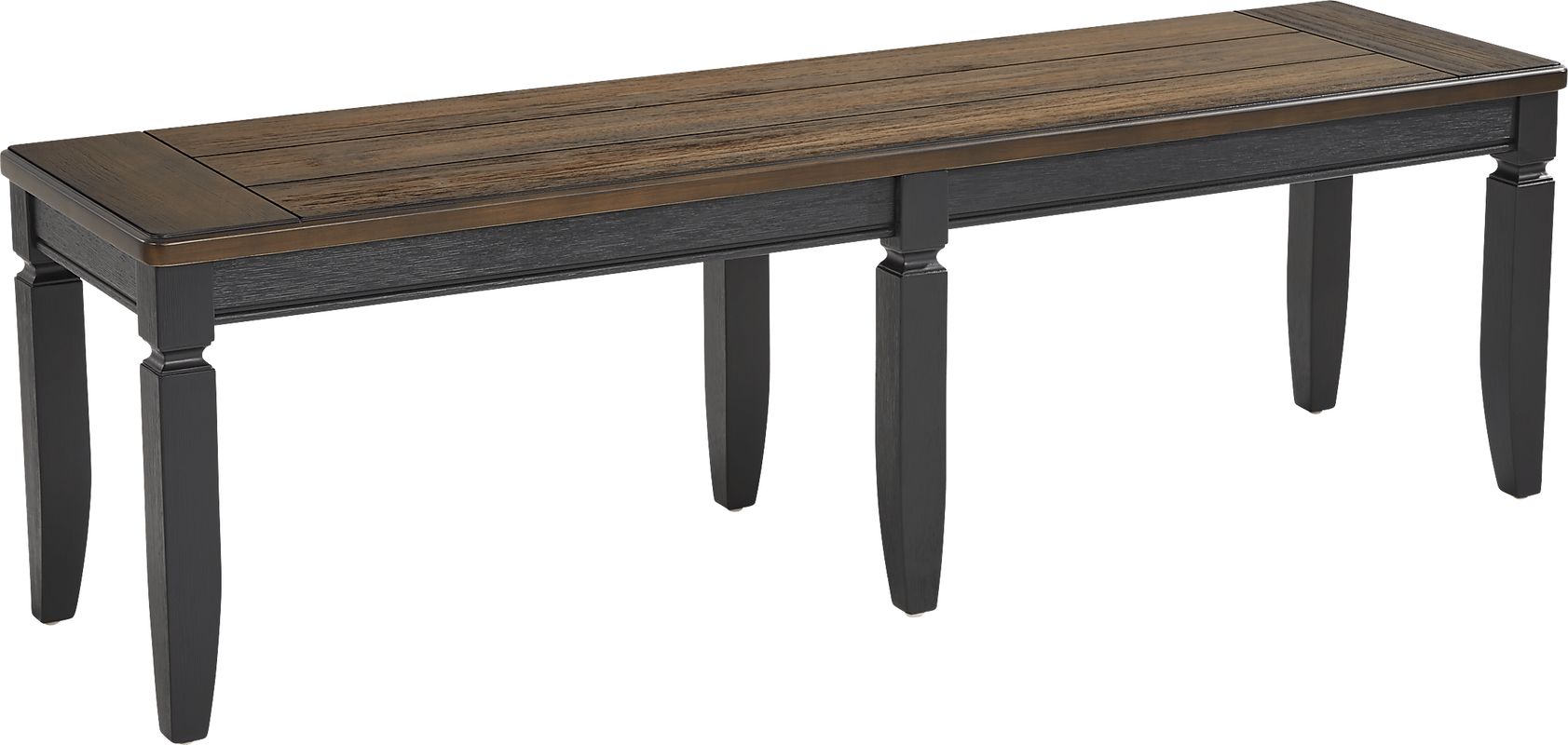 Country Lane Black Bench