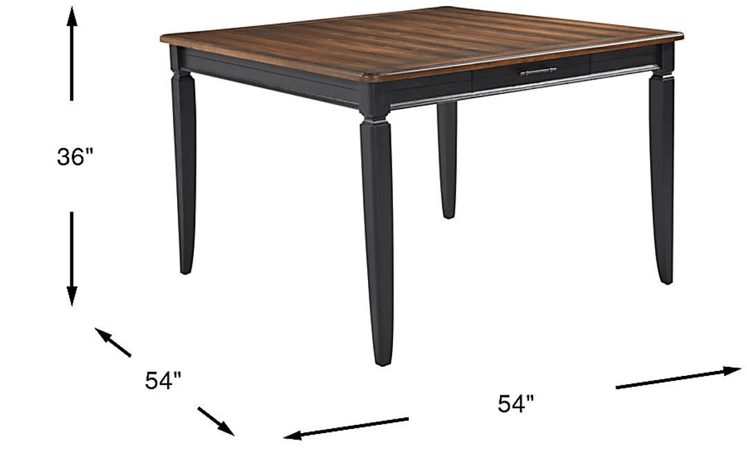 Country Lane Black Counter Height Dining Table