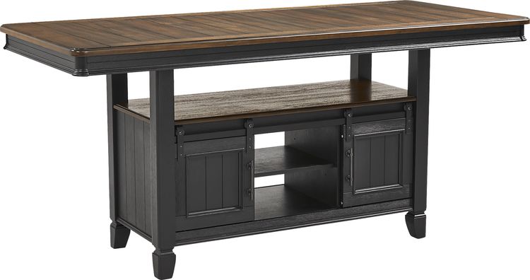 counter height storage dining table