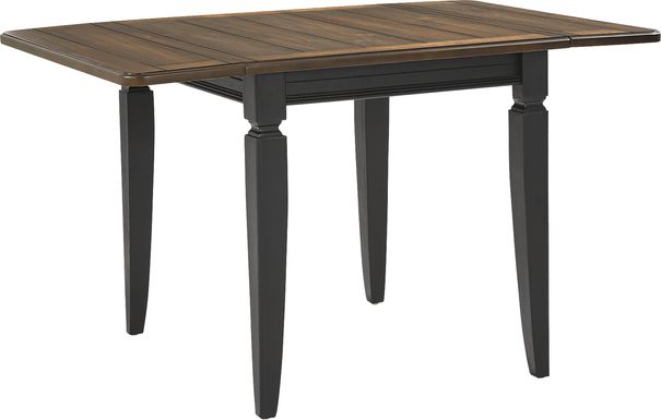 Country Lane Black Drop Leaf Dining Table