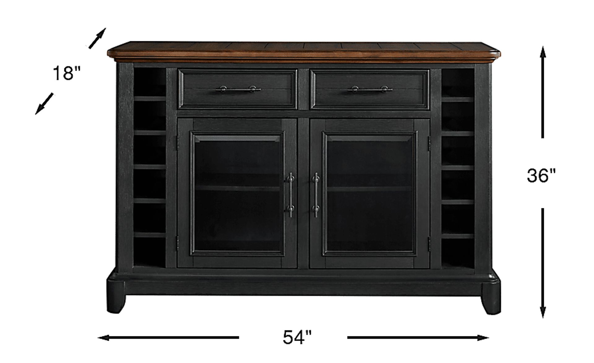 Dimension Image. Please refer to the Dimension Tab on this page for dimension details.