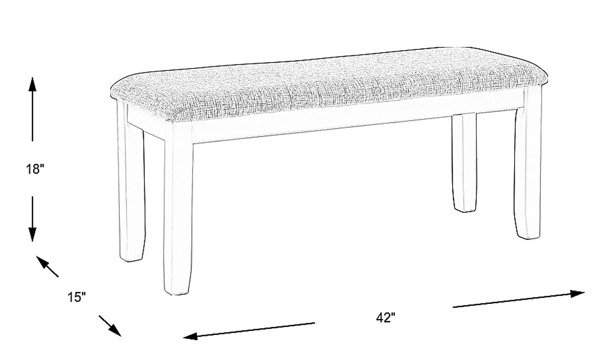 Dimension Image. Please refer to the Dimension Tab on this page for dimension details.