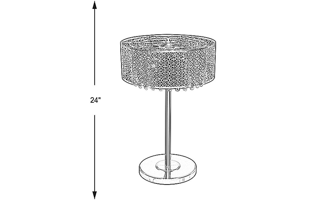 Courances Silver Lamp