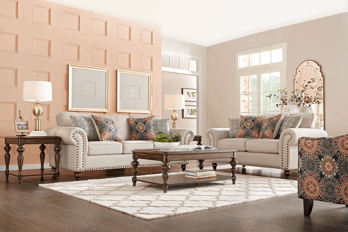 Court Street Beige Fabric Sofa | Rooms to Go