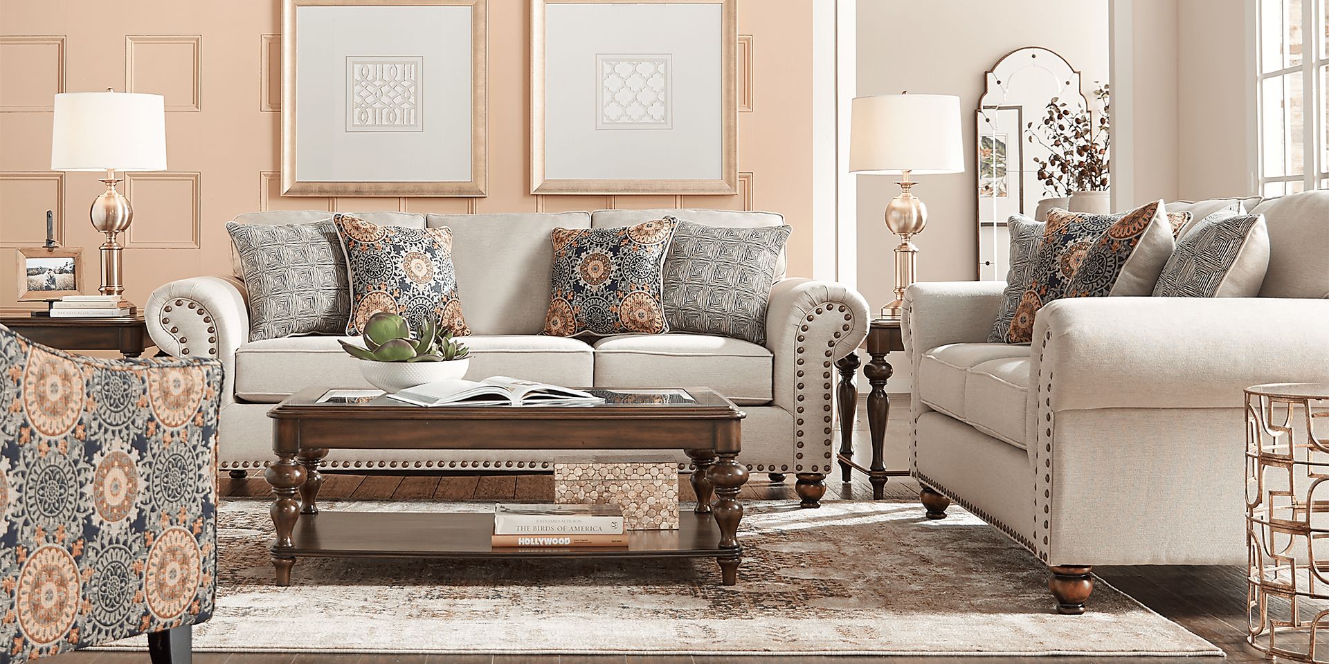 Court Street Beige 8 Pc Living Room - Image 1