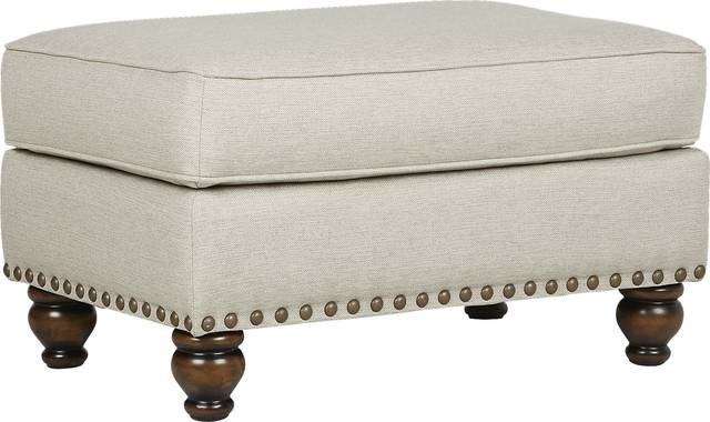 Court Street Beige Ottoman - Thumbnail - Image 1